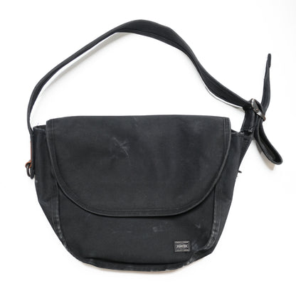 Porter Black Canvas Messenger - Medium