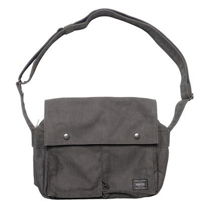 Porter Black Denim Canvas Side Bag
