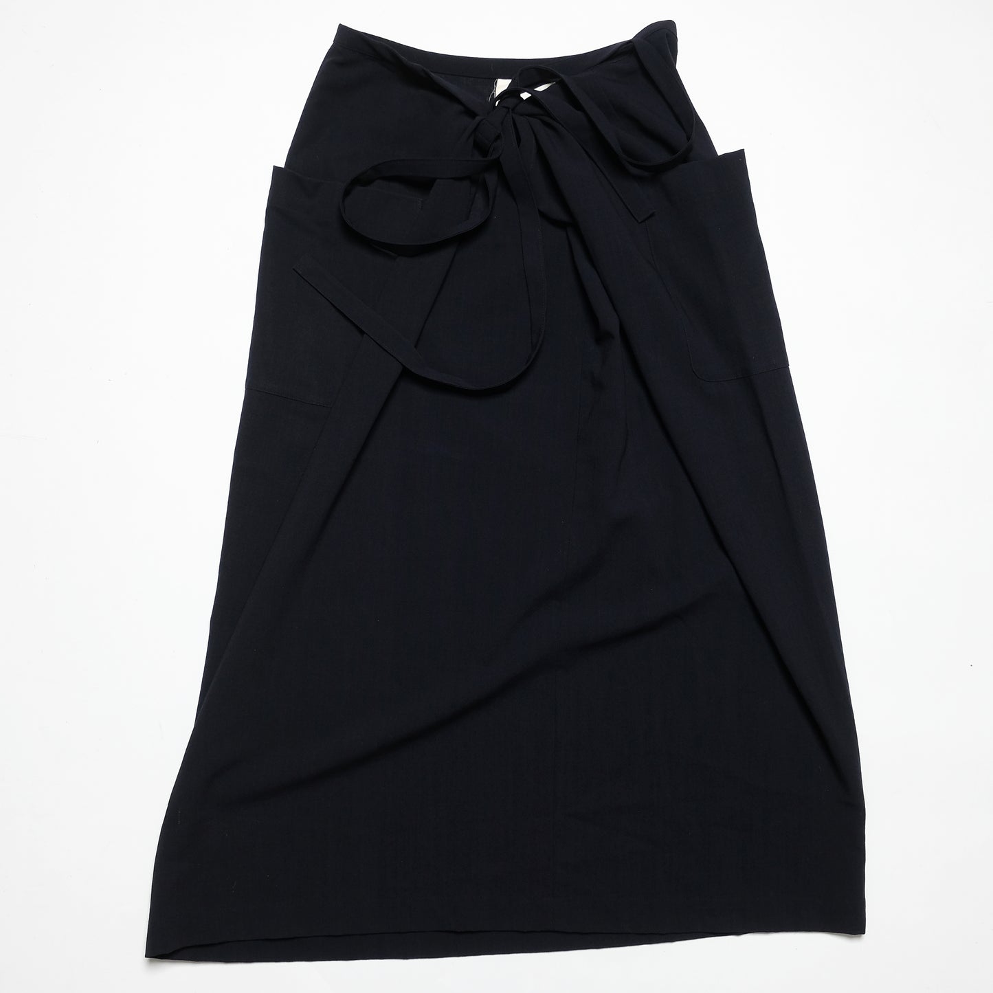 CDG Robe De Chambre Navy Light Wrap Skirt