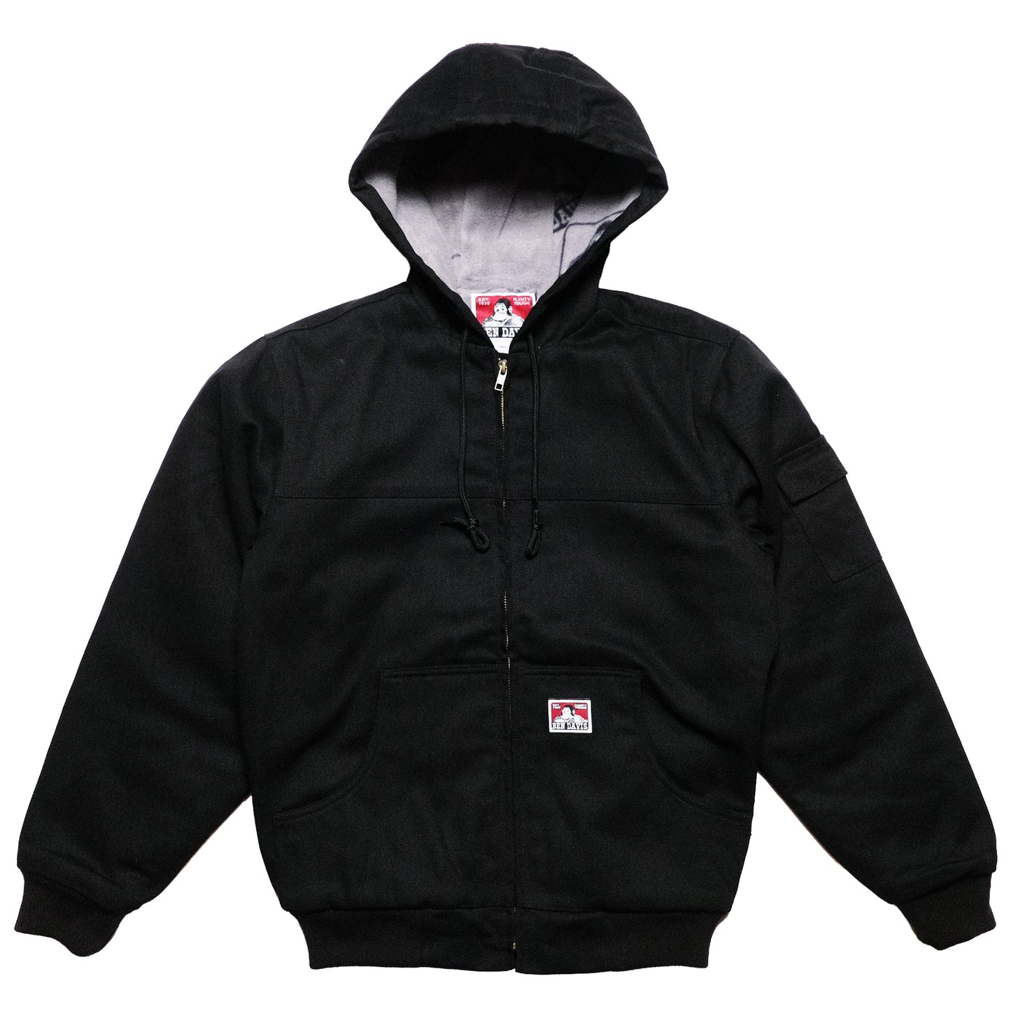Ben Davis - Hooded Jacket Polar Fleece Lining (Black)