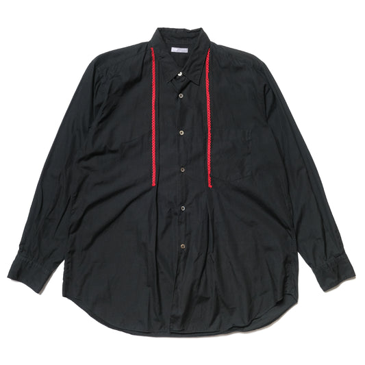 CDG Homme Red Embroidered Rope / Black Shirt - 90s