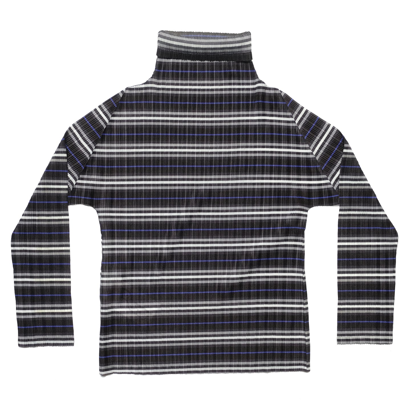 Issey Miyake Pleats Please Blue Striped Longsleeve