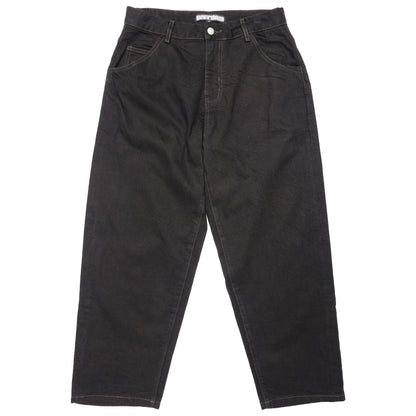 108WAREHOUSE - Baggy Selvedge Denim - Over Dyed Black