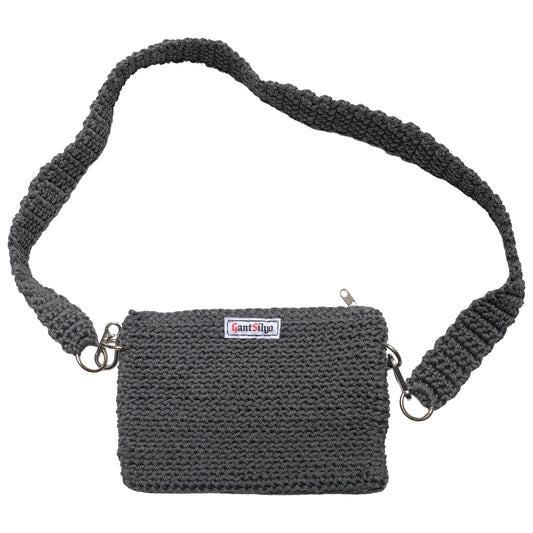 Gant Silyo - Crochet Side Bag #3 - Charcoal