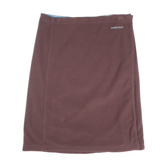 Montbell Reversible Brown/Teal Fleece Wrap Skirt