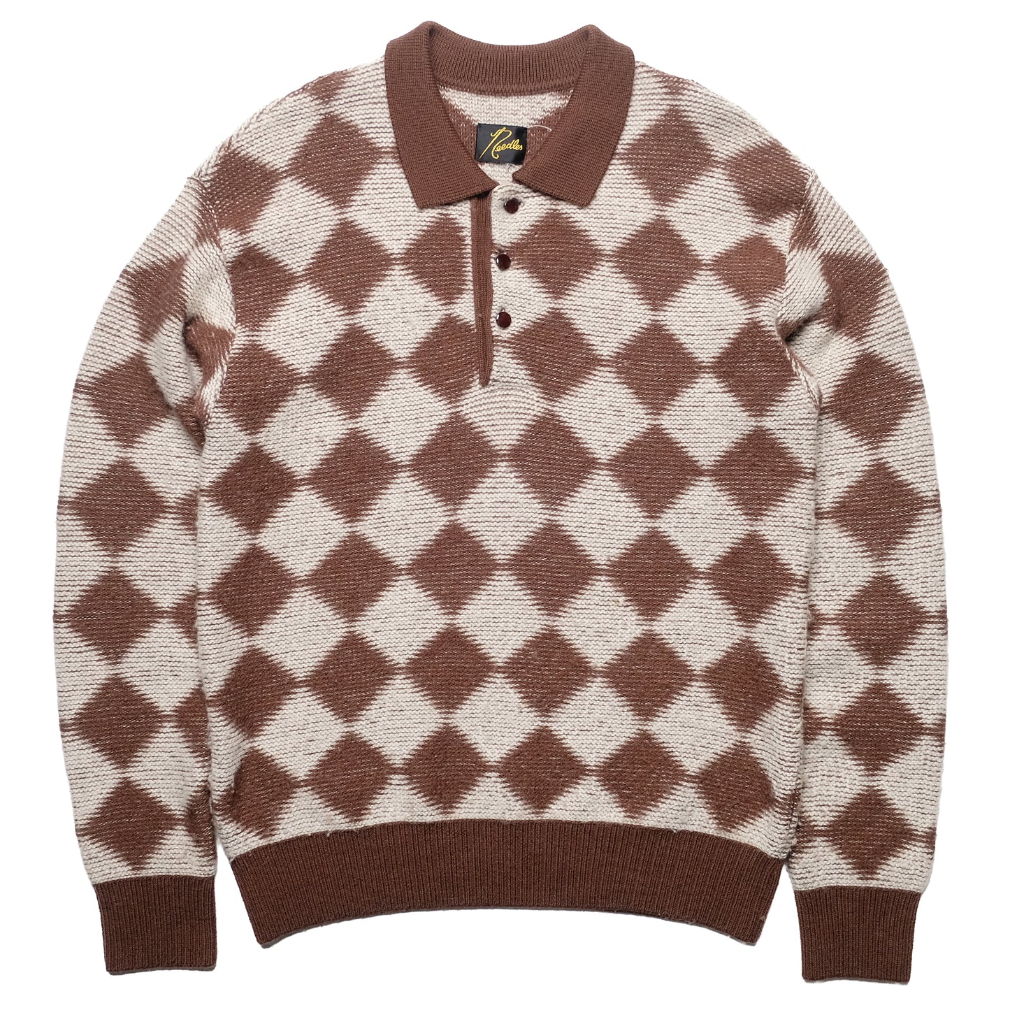 Needles Brown Checkered Knit - 20AW