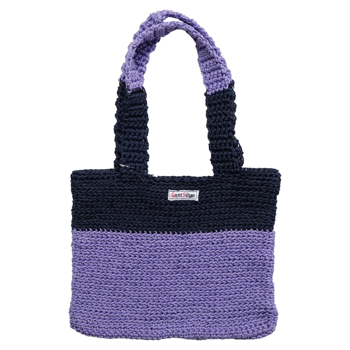 Gant Silyo - Crochet Tote Bag - Purple Black