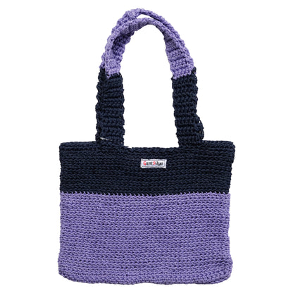 Gant Silyo - Crochet Tote Bag - Purple Black