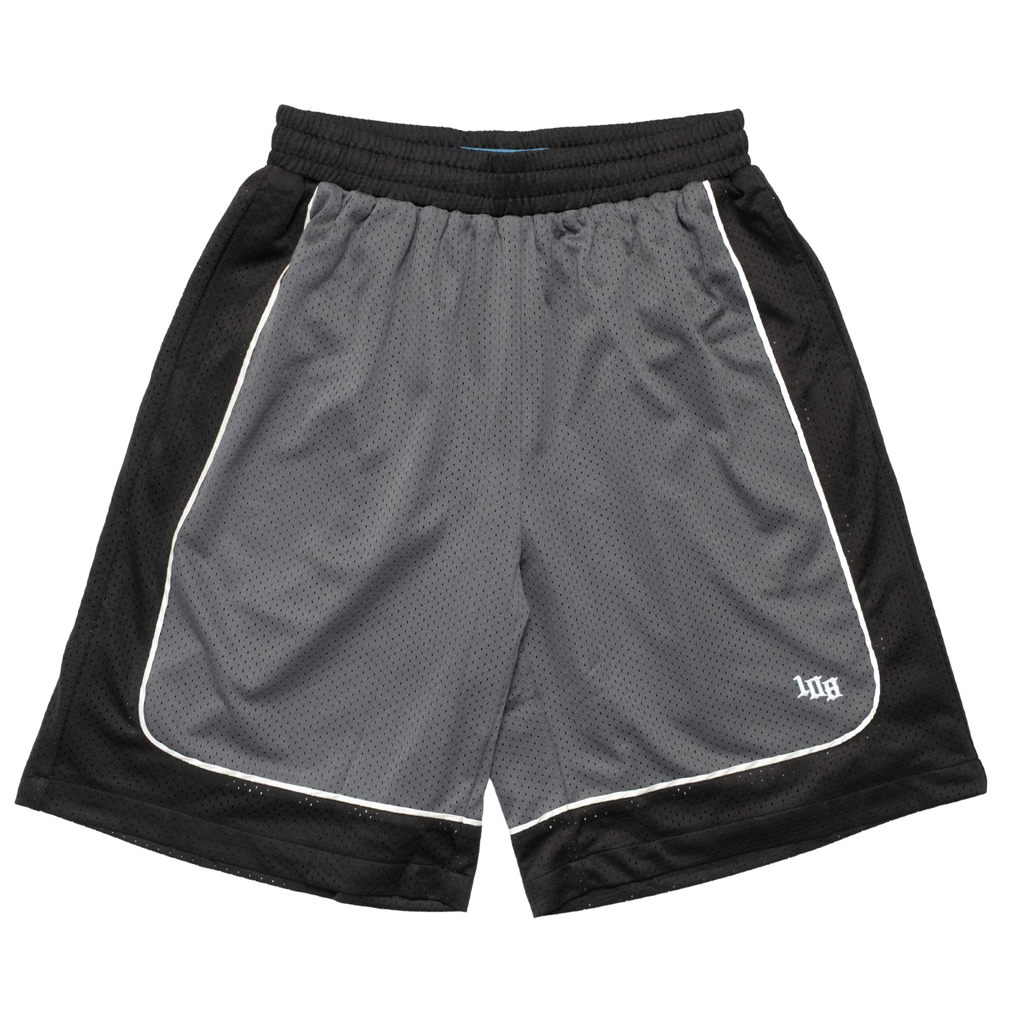 108WAREHOUSE - Two Panel Mesh Shorts - Black / Grey