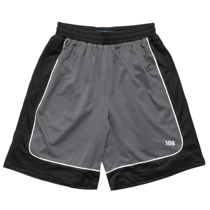 108WAREHOUSE - Two Panel Mesh Shorts - Black / Grey
