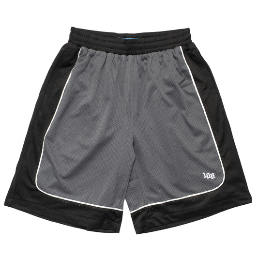 108WAREHOUSE - Two Panel Mesh Shorts - Black / Grey