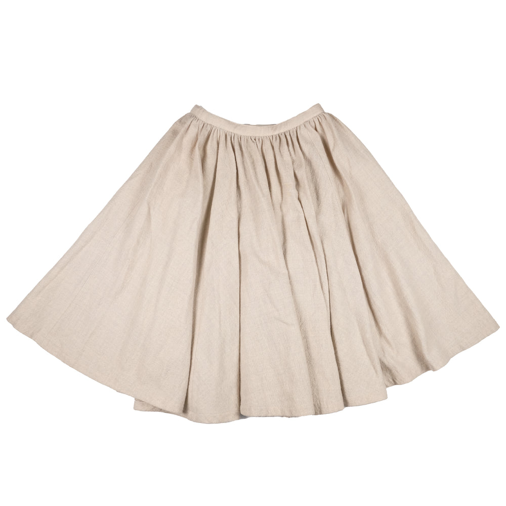 CDG Tricot Off White Bunched Skirt