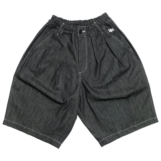 *PREORDER* 108WAREHOUSE x Workware - Balloon Shorts - Black Denim