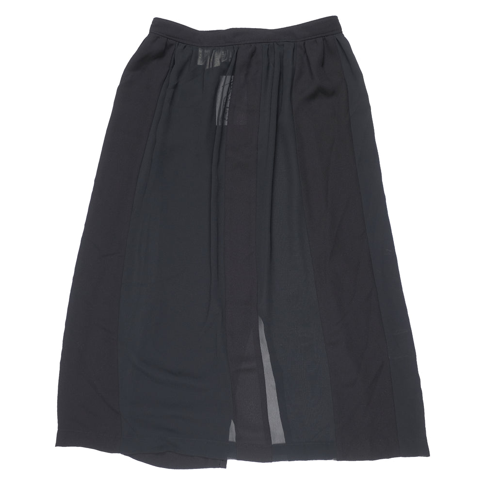 CDG Tricot Sheer Contrasted Skirt