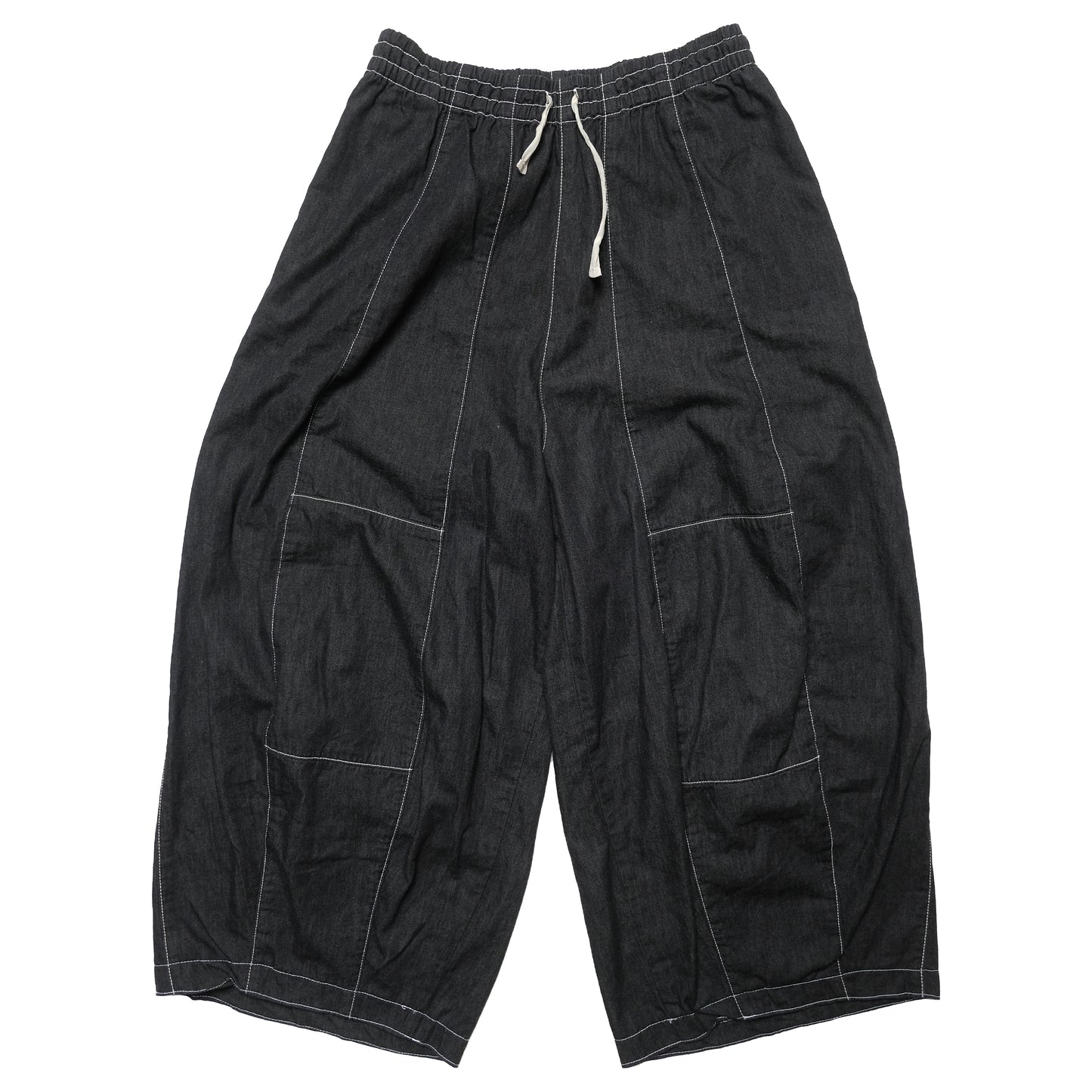 Needles Black Denim Contrast Stitch HD Trousers