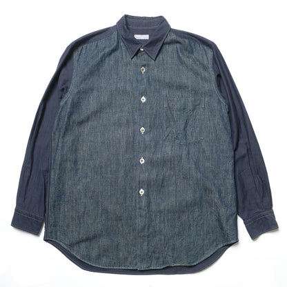 CDG Homme Denim Contrast Material Shirt - 00s