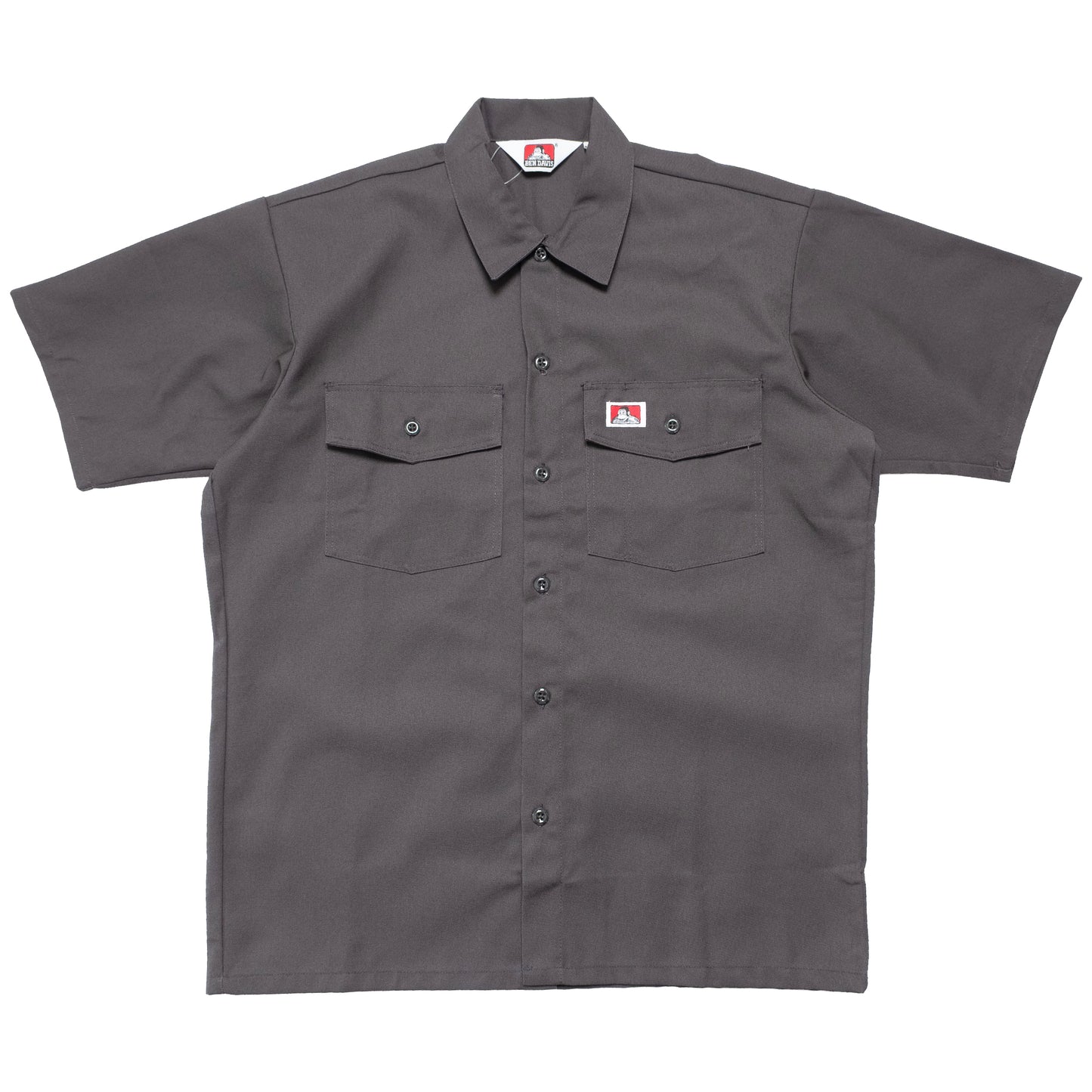 Ben Davis - Button Up Solid Short Sleeve (Charcoal)