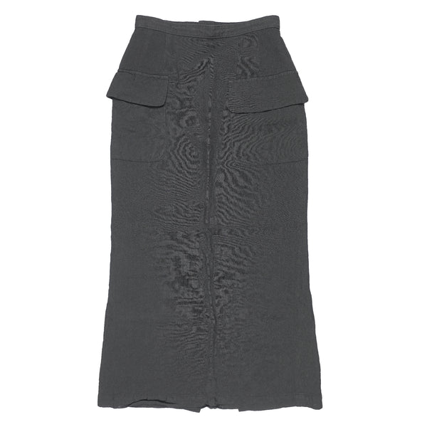 CDG Tricot Black Long Skirt - Pockets