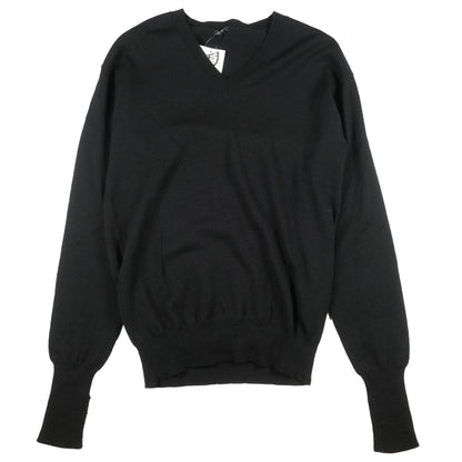 Y's For Men Black V-Neck Sweater