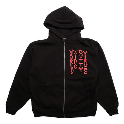 coogidowntothesex - World Wide Cutty Virus Zip Hoodie - Black