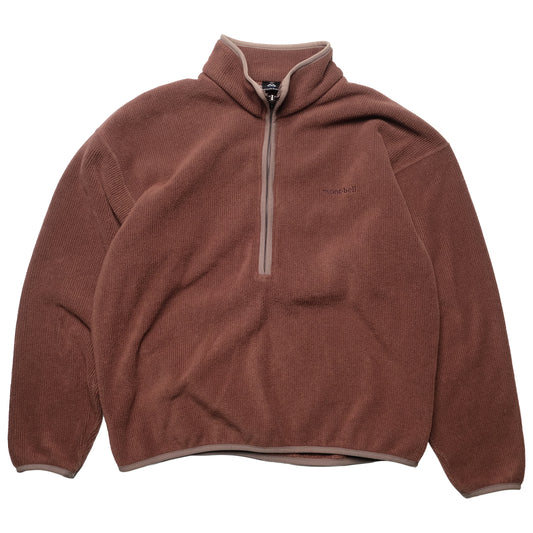 Montbell Brown 1/2 Zip Fleece Sweater