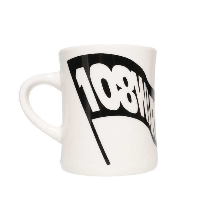 108WAREHOUSE - Big Flag Diner Mug - White