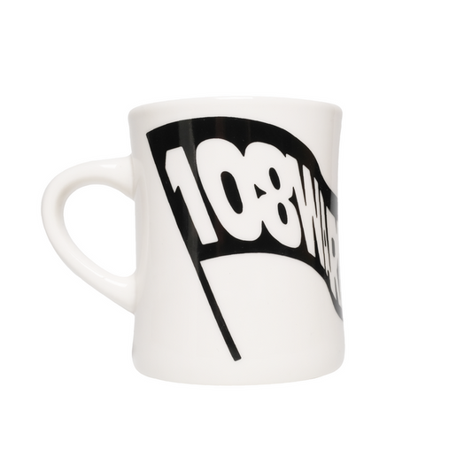 108WAREHOUSE - Big Flag Diner Mug - White