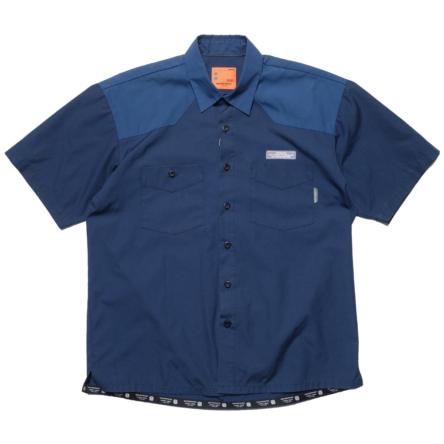 Neighborhood 2-Tone Blue Short Sleeve Shirt