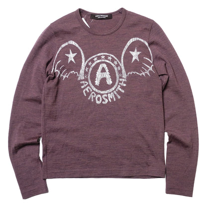 Junya Watanabe Purple Heathered Knit Sweater