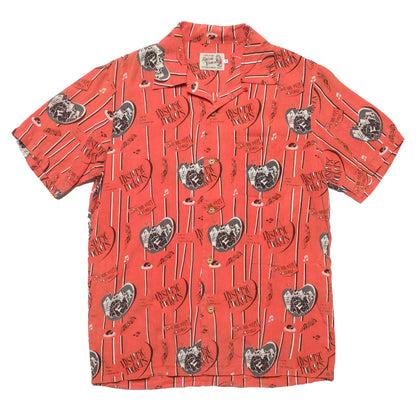 Hysteric Glamour Orange Open Collar Short Sleeve