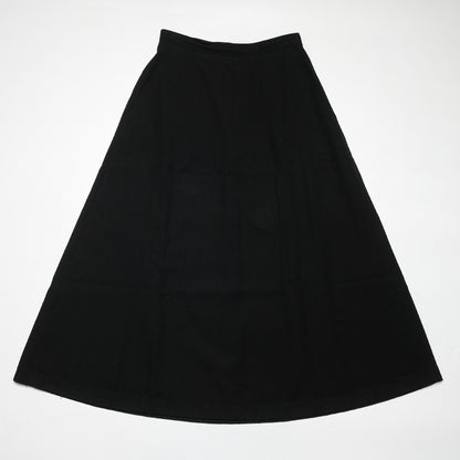 CDG Tricot Long Wool Garbadine Skirt