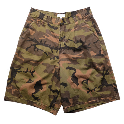 Pseushi - Pleated Balloon Shorts - Washed Camo