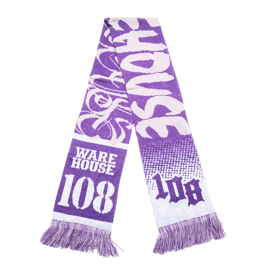 108WAREHOUSE - Logo Scarf - Purple/Silver