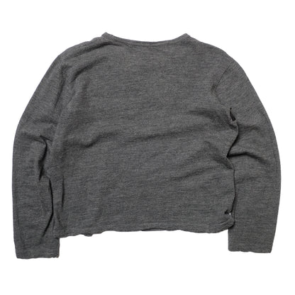 Junya Watanabe Cropped Grey Wool Knit - AD1998
