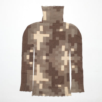 Issey Miyake A-POC Turtleneck All Over Block Pattern