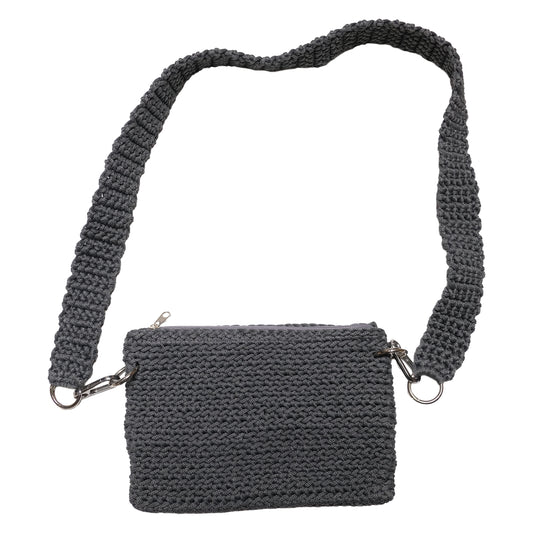 Gant Silyo - Crochet Side Bag #3 - Charcoal