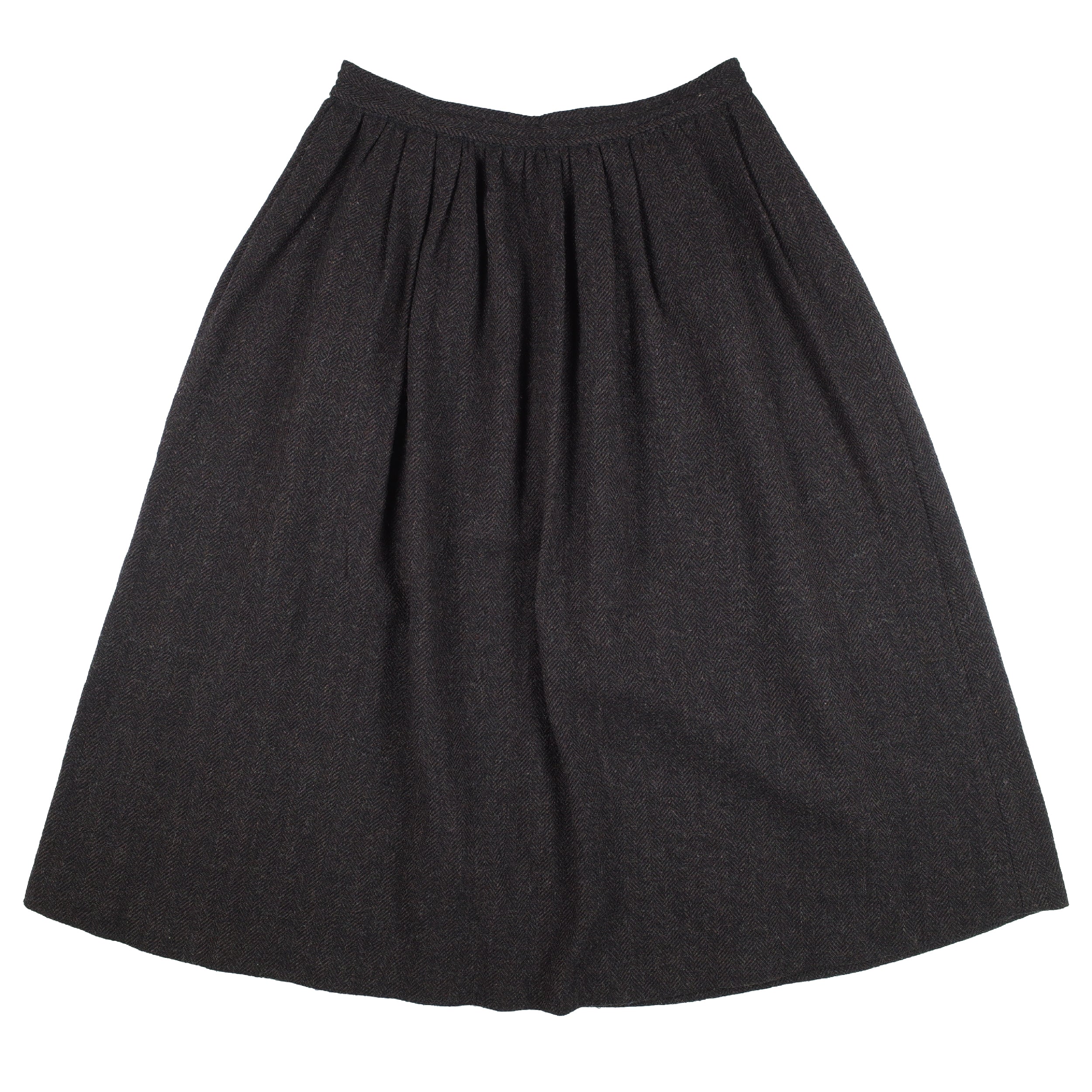 CDG Tricot Brown Wool Skirt 108WAREHOUSE