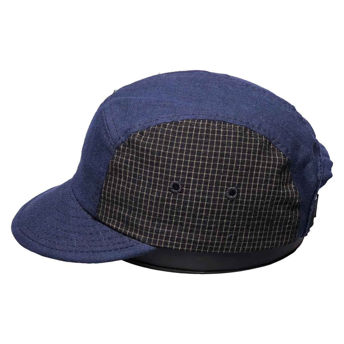 108WAREHOUSE x Troy O'Shea - Weebill Cap (Short Visor) - 2 Tone Indigo / Plaid