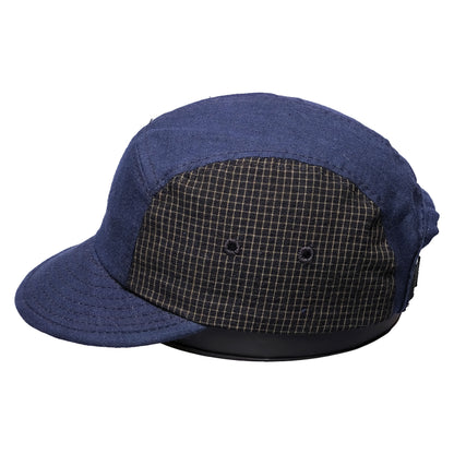 108WAREHOUSE x Troy O'Shea - Weebill Cap (Short Visor) - 2 Tone Indigo / Plaid
