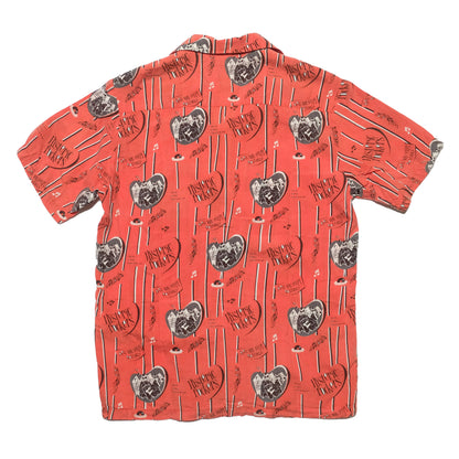 Hysteric Glamour Orange Open Collar Short Sleeve