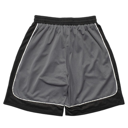 108WAREHOUSE - Two Panel Mesh Shorts - Black / Grey