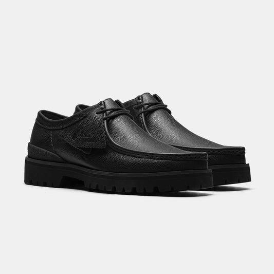 Clarks Originals - Wallabee Yukoner Black Scotch Grain Leather - Black