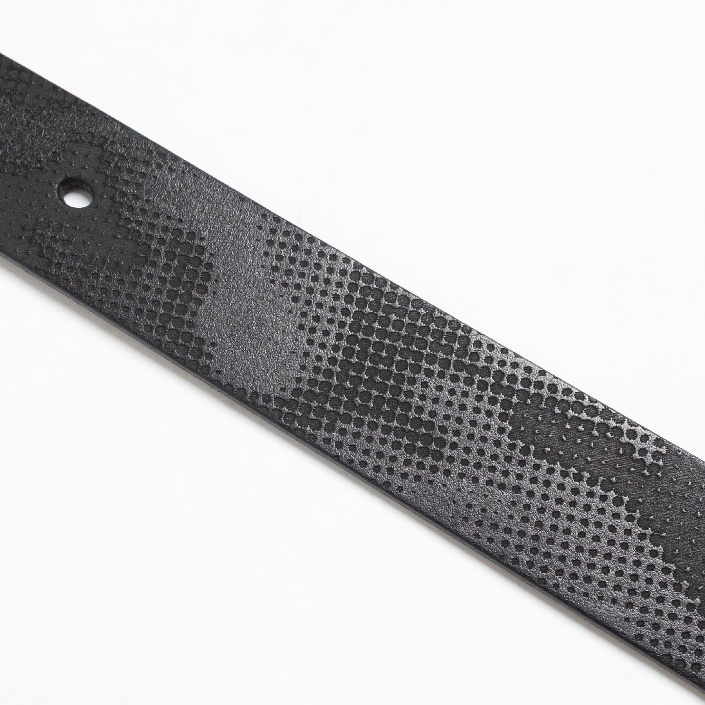 108WAREHOUSE Halftone Camo Leather Belt - Black