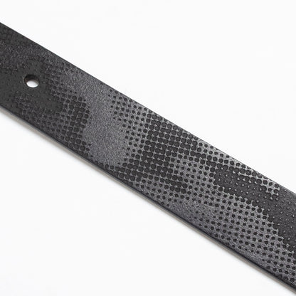 108WAREHOUSE Halftone Camo Leather Belt - Black