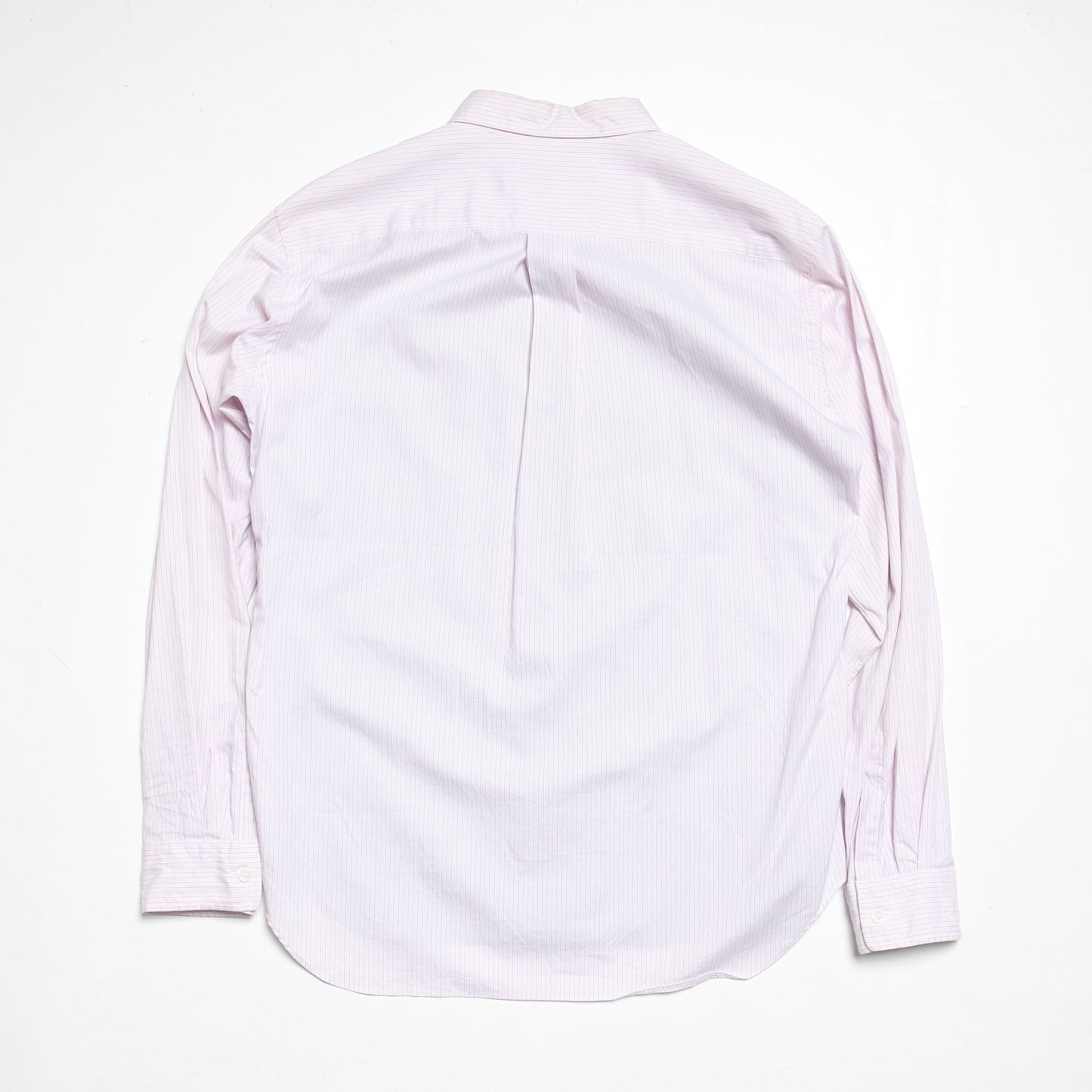 CDG HOMME DEUX Contrast Wool Pink Shirt