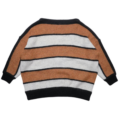 Needles Orange/White Knit
