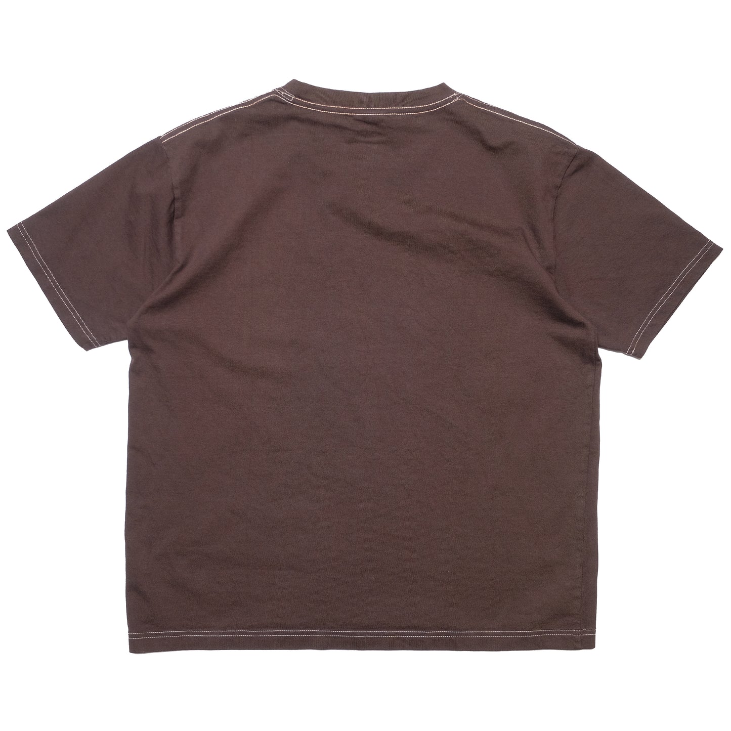 108WAREHOUSE - Contrast Stitch T-Shirt (Mocha)