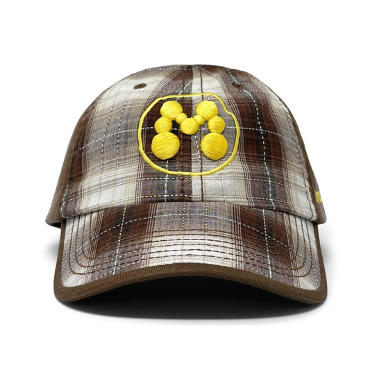 Momotoys - Classic Bubble M Hat - Brown Plaid