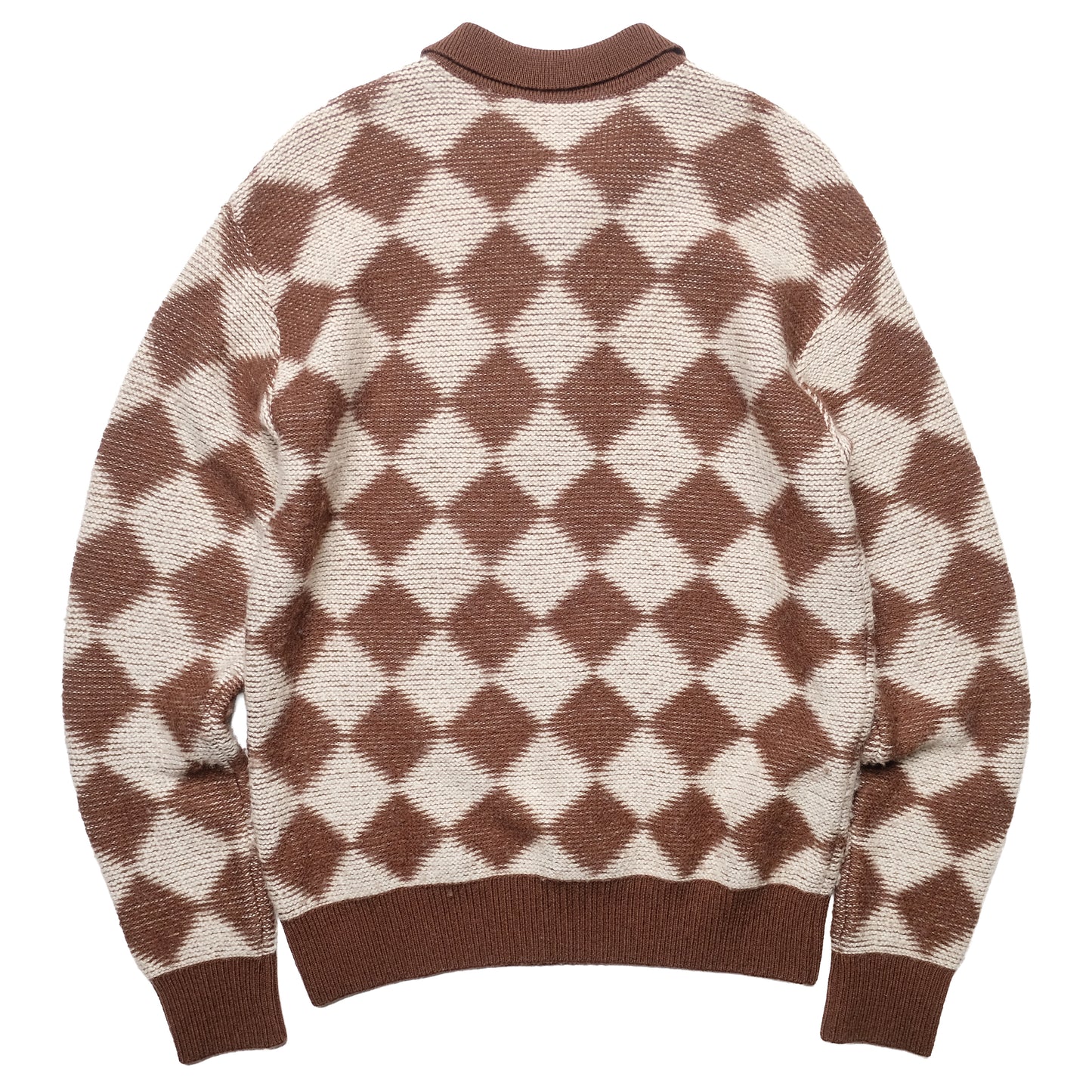 Needles Brown Checkered Knit - 20AW