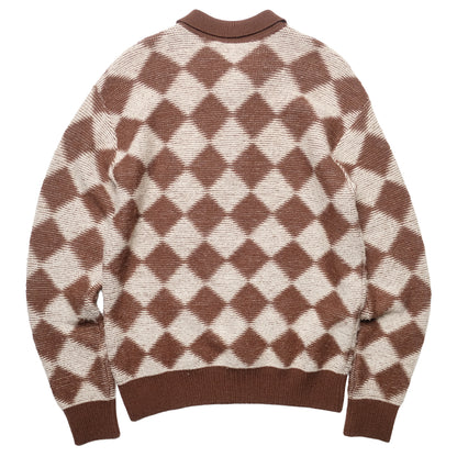 Needles Brown Checkered Knit - 20AW